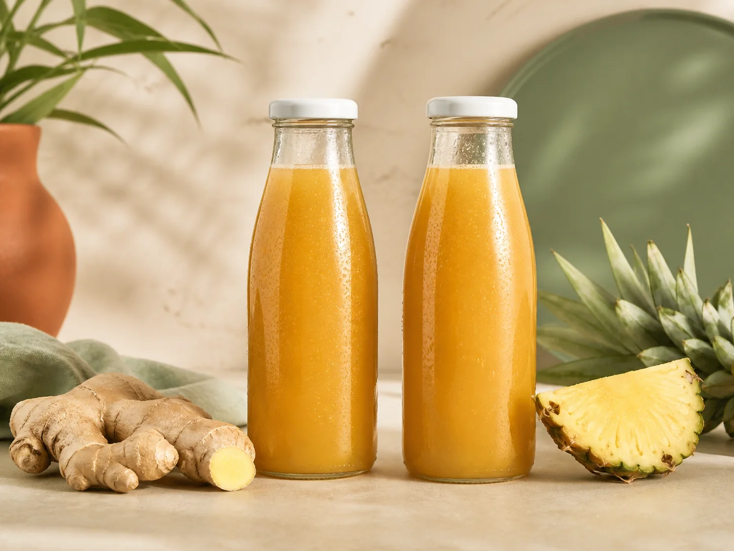 Boisson gingembre ananas